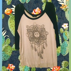 Sun Graphic Baseball Tee 🖤🌞